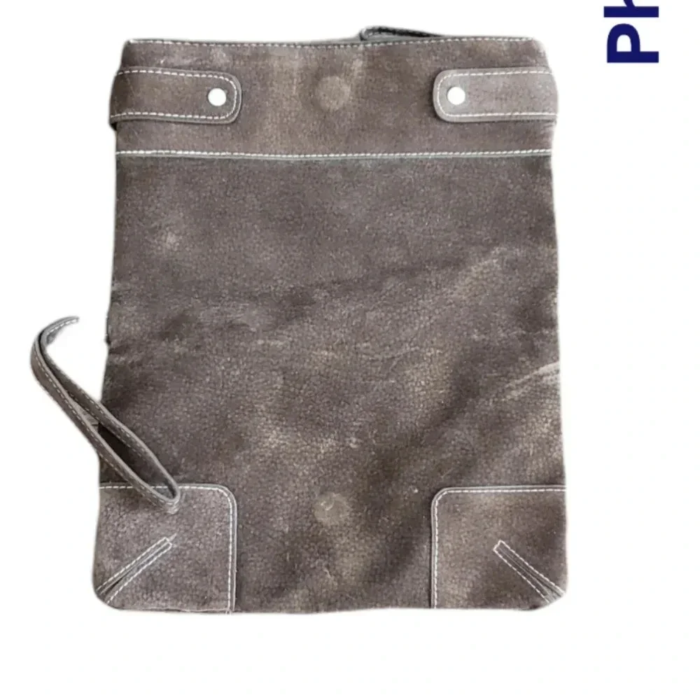Target Brown Sueded Clutch Purse